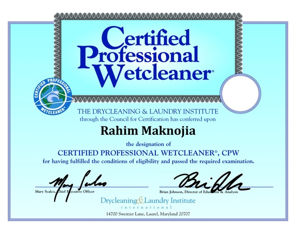 DLI-Certificate-WET-CLEANERS